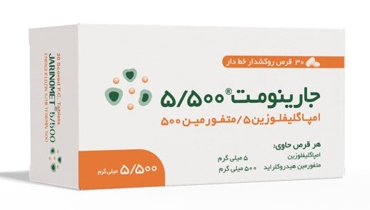 تصویر JARINOMET 5/500 mg Tablet